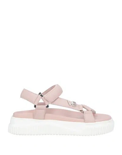 Voile Blanche Woman Sandals Light Pink Size 10 Leather
