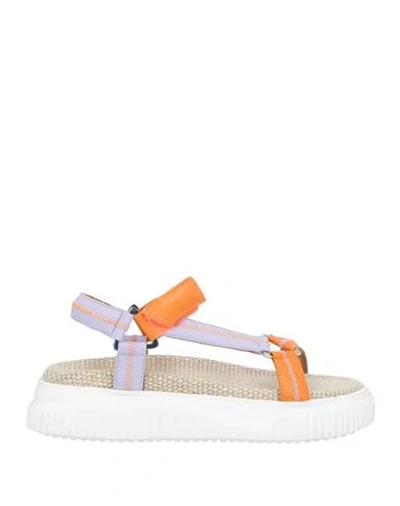 Voile Blanche Woman Sandals Orange Size 10 Leather