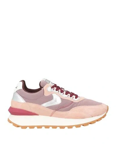 Voile Blanche Woman Sneakers Antique Rose Size 9 Textile Fibers, Leather In Pink