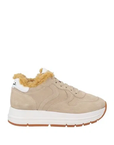 Voile Blanche Woman Sneakers Beige Size 6 Leather In Brown