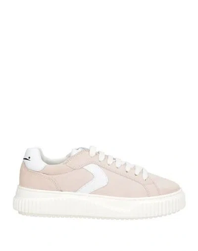 Voile Blanche Woman Sneakers Beige Size 7 Leather In Sand