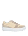 Voile Blanche Woman Sneakers Beige Size 7 Textile Fibers, Leather In Neutral