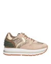 Voile Blanche Woman Sneakers Beige Size 6 Leather, Nylon