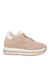 Voile Blanche Woman Sneakers Beige Size 8 Leather In Neutral