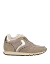 Voile Blanche Woman Sneakers Beige Size 8 Leather, Textile Fibers In Brown