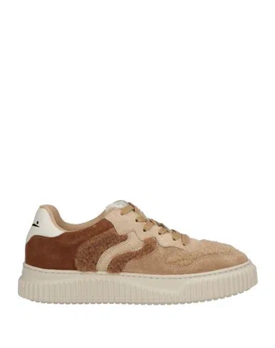 Voile Blanche Woman Sneakers Beige Size 9 Calfskin In Neutral