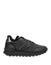 Voile Blanche Woman Sneakers Black Size 10 Leather In Black