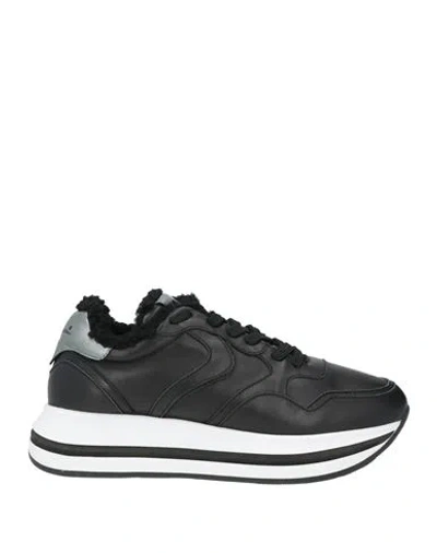 Voile Blanche Woman Sneakers Black Size 10 Leather