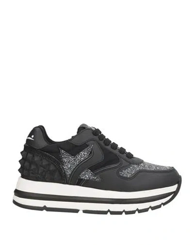 Voile Blanche Woman Sneakers Black Size 5 Calfskin