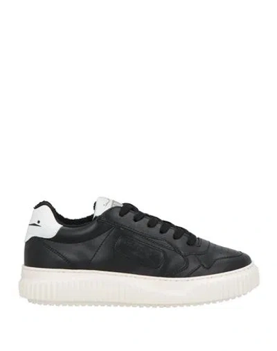 Voile Blanche Woman Sneakers Black Size 7 Leather