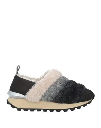 Voile Blanche Woman Sneakers Black Size 8 Leather