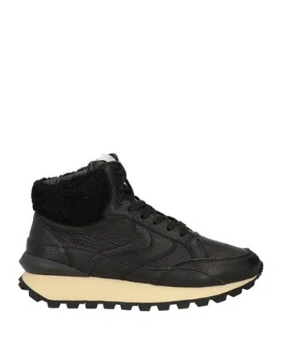 Voile Blanche Woman Sneakers Black Size 8 Leather