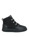 Shop Voile Blanche Woman Sneakers Black Size 8 Leather, Textile Fibers