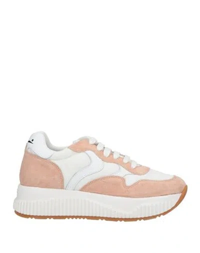 Voile Blanche Woman Sneakers Blush Size 7 Leather, Nylon In Pink