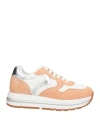 Voile Blanche Woman Sneakers Blush Size 7 Leather, Textile Fibers