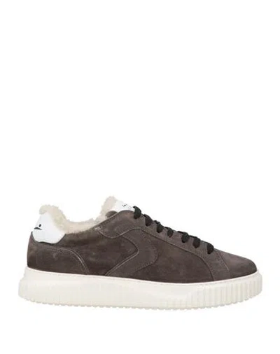 Voile Blanche Woman Sneakers Charcoal Size 10 Leather In Gray