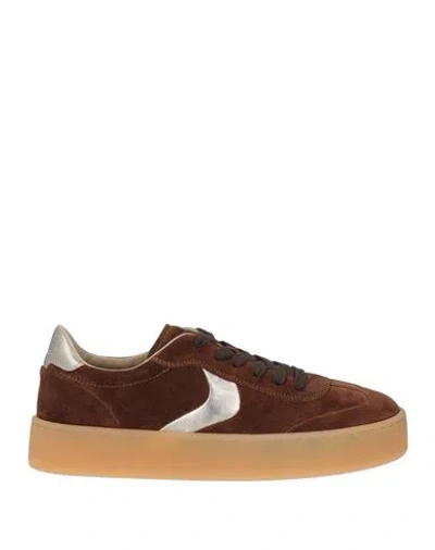 Voile Blanche Woman Sneakers Chocolate Brown Size 9 Goat Skin
