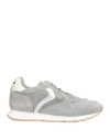 Voile Blanche Woman Sneakers Grey Size 10 Soft Leather In Gold