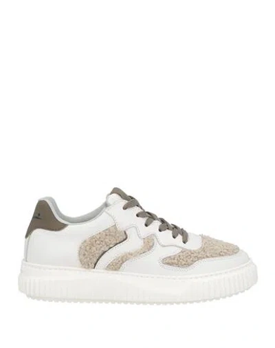 Voile Blanche Woman Sneakers Lead Size 8 Leather, Textile Fibers In Grey