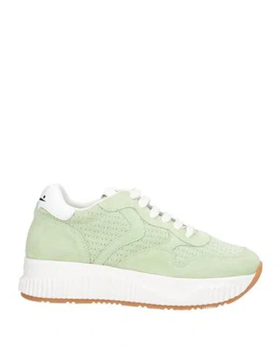 Voile Blanche Woman Sneakers Light Green Size 7 Leather