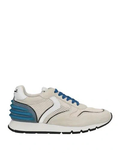 Voile Blanche Woman Sneakers Light Grey Size 6 Soft Leather, Textile Fibers