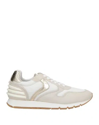 Voile Blanche Woman Sneakers Light Grey Size 6 Textile Fibers, Leather In Gray