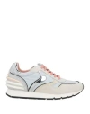 Voile Blanche Woman Sneakers Light Grey Size 8 Leather, Textile Fibers In Grey