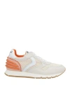 Voile Blanche Woman Sneakers Light Grey Size 7 Leather, Textile Fibers In Grey