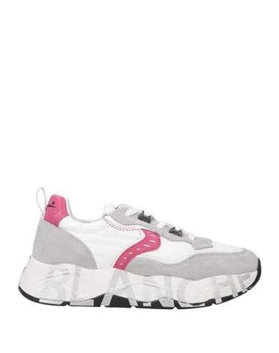 Voile Blanche Woman Sneakers Light Grey Size 8 Leather, Textile Fibers In Gray