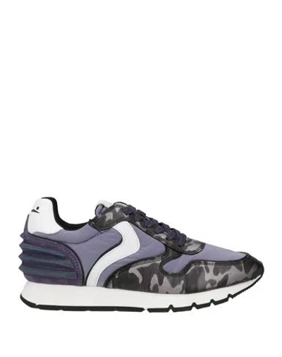 Voile Blanche Woman Sneakers Lilac Size 7 Goat Skin, Textile Fibers In Purple