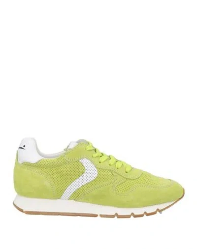 Voile Blanche Woman Sneakers Lime Green Size 7 Leather