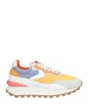 Voile Blanche Woman Sneakers Mandarin Size 8 Leather, Textile Fibers