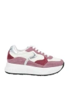 Voile Blanche Woman Sneakers Mauve Size 6 Goat Skin, Textile Fibers In Purple