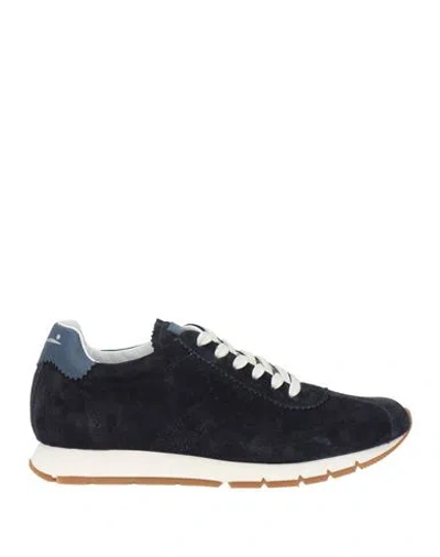 Voile Blanche Woman Sneakers Midnight Blue Size 9 Leather In Black