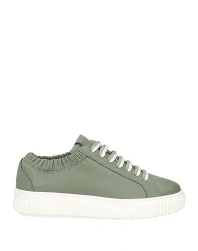 Voile Blanche Woman Sneakers Military Green Size 11 Soft Leather