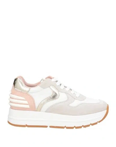 Voile Blanche Woman Sneakers Off White Size 12 Leather, Nylon