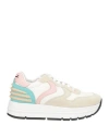 Voile Blanche Woman Sneakers Off White Size 8 Leather, Nylon In Off White