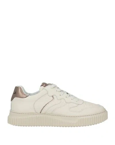 Voile Blanche Woman Sneakers Off White Size 9 Goat Skin In Neutral