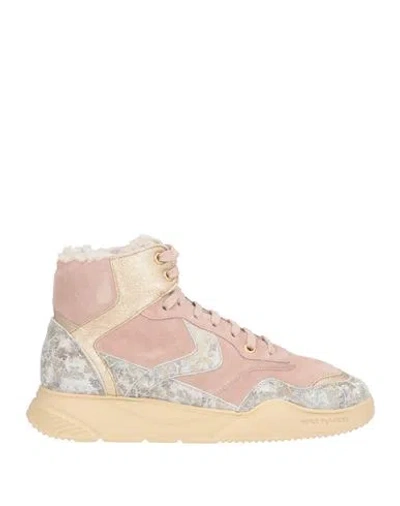 Voile Blanche Woman Sneakers Pink Size 7 Synthetic Material, Textile Fibers