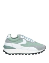 Voile Blanche Woman Sneakers Sage Green Size 6 Textile Fibers, Leather In Sage Green
