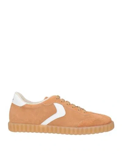 Voile Blanche Woman Sneakers Sand Size 8 Leather In Orange