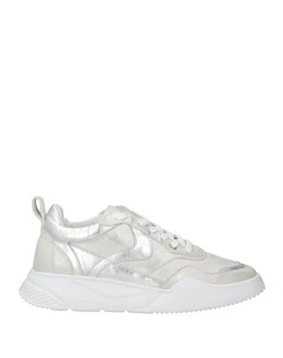 Voile Blanche Woman Sneakers Silver Size 7 Leather