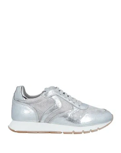 Voile Blanche Woman Sneakers Silver Size 8 Calfskin