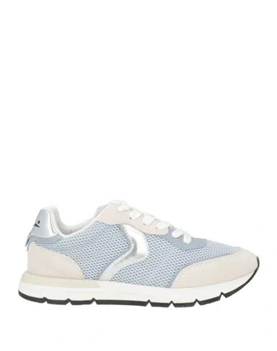 Voile Blanche Woman Sneakers Sky Blue Size 7 Leather, Textile Fibers In Multi
