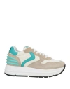 Voile Blanche Woman Sneakers Taupe Size 7 Leather, Nylon In Gray