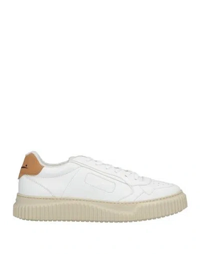 Voile Blanche Woman Sneakers White Size 6 Textile Fibers