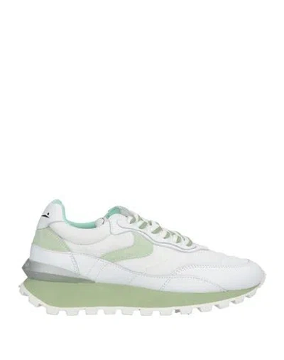 Voile Blanche Woman Sneakers White Size 7 Calfskin, Nylon