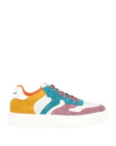 Voile Blanche Woman Sneakers White Size 7 Leather In Multi