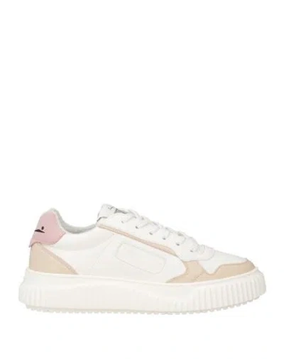 Voile Blanche Woman Sneakers White Size 7 Textile Fibers