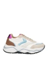 Voile Blanche Woman Sneakers White Size 8 Leather, Nylon In White